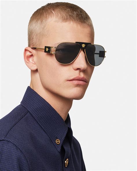 aviator versace sunglasses|versace sunglasses aviator style.